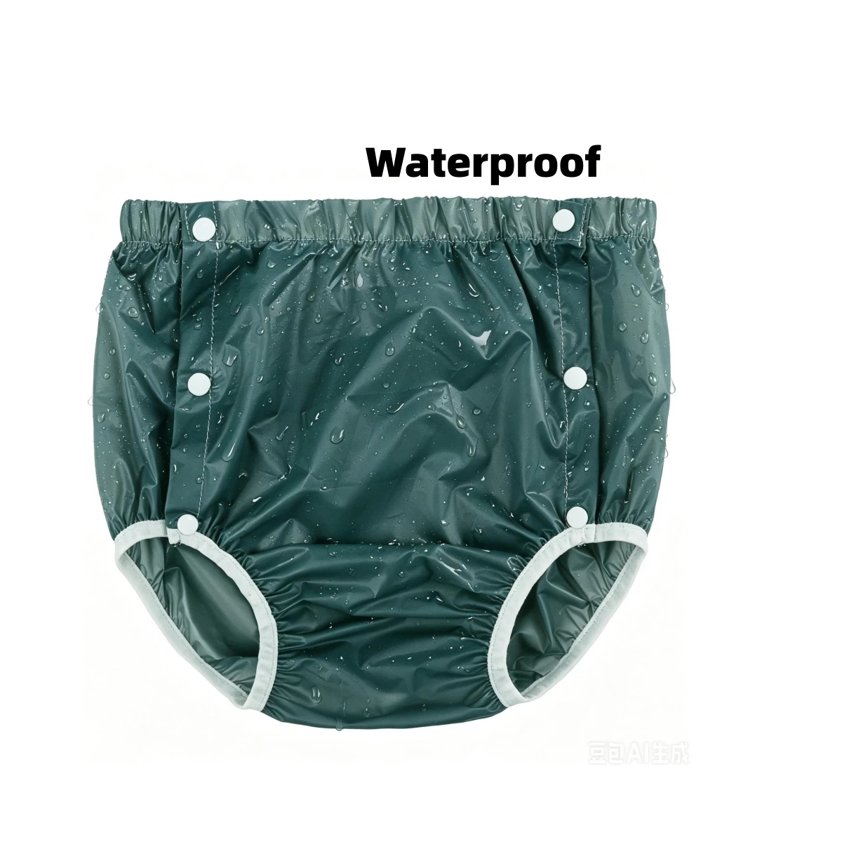 Reusable TPU Adult Diaper Coat Waterproof Incontinence Underpants Solid Color Plastic Diaper Super Soft