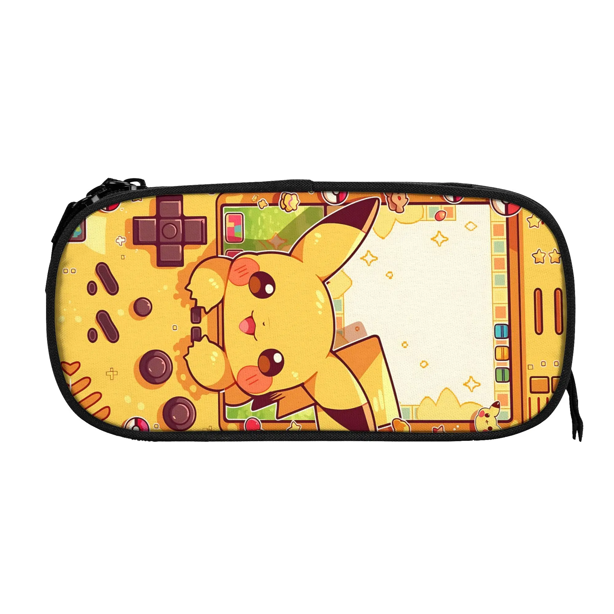 Custom Cartoon Pokemon Theme Large Capacity Bags for Child Pikachu Meme Handheld Study Bag for Boys Gilrs Kids