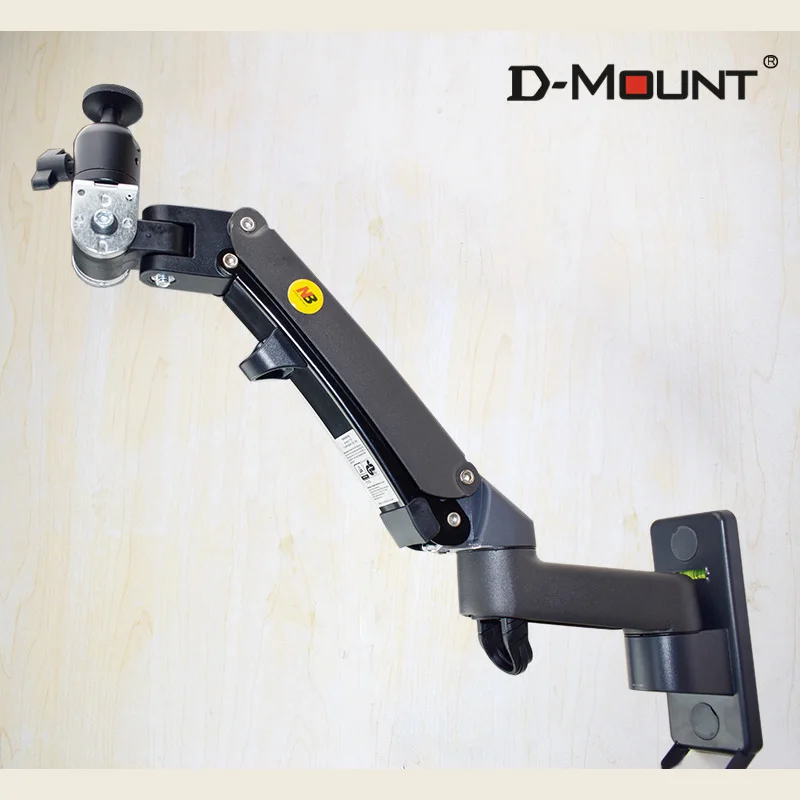 NB-F150PR 3-12kg  dual Gas spring arm projector wall mounted bracket full motion 360 rotate aluminum 1/4 inch screw