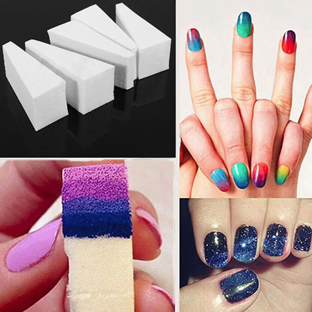 3Pcs Nail Sanding Block Files Nail Art Polish Sponge Bars Pedicure Gradient Brushes Manicure Tool