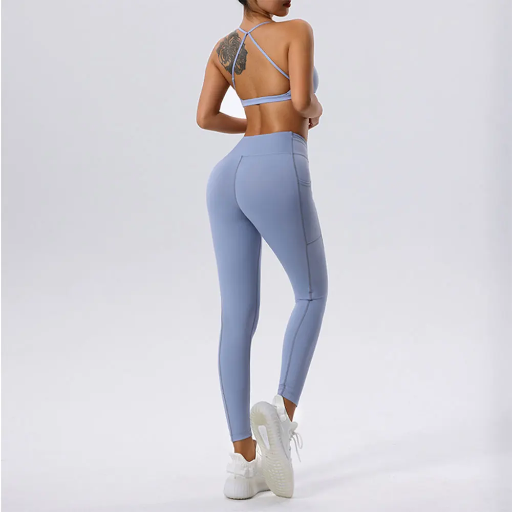 Yoga Set Workout Outfits for Women Tracksuit 2PCS Sport Bra High Waist Shorts Yoga Leggings Sets Fitness Gym Clothing Sportswear