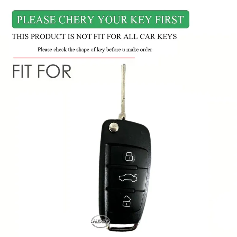New Silicone Key Case Cover Shell for Audi A4 B7 A6 C6 4f 8v A3 8p A1 A3 Accessories Auto Remote Key Holder 3 Button Jacket