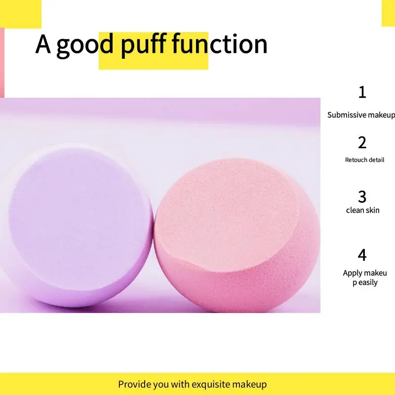 3pcs Cosmetic Puff Powder Smooth Women\'s Makeup Foundation Sponge Beauty Make Up Tools & Accessories Water Drop Blending Shape