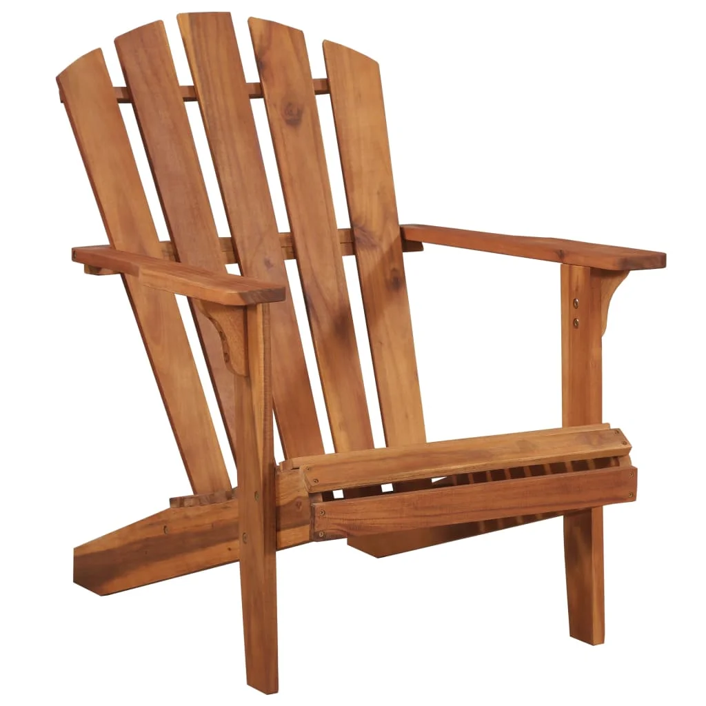 

Patio Adirondack Chair Solid Acacia Wood 27.4" x 34.3" x 35.9" Outdoor Chair Outdoor Furniture