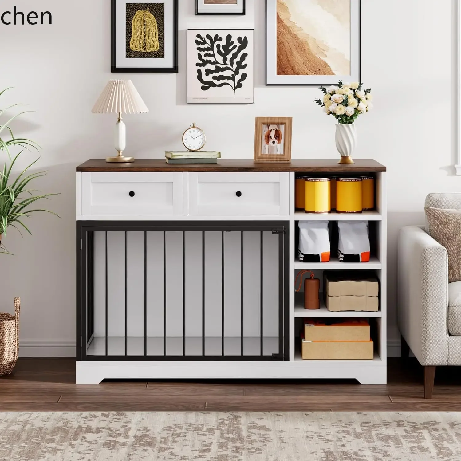 Large Dog Cage Indoor Pet Isolation Fence Dog House