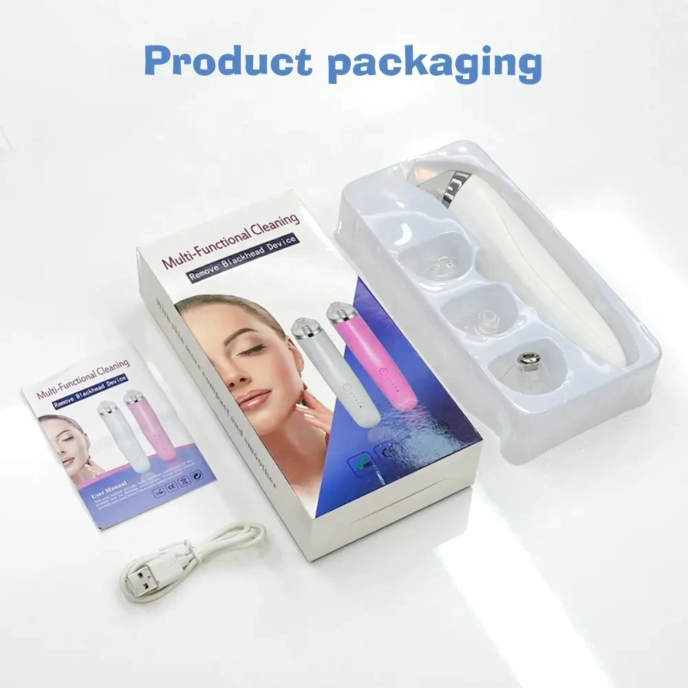 Electric Blackhead Removal Vacuum Acne Cleaner Facial Deep Cleansing USB Rechargeable Skin Care Tools