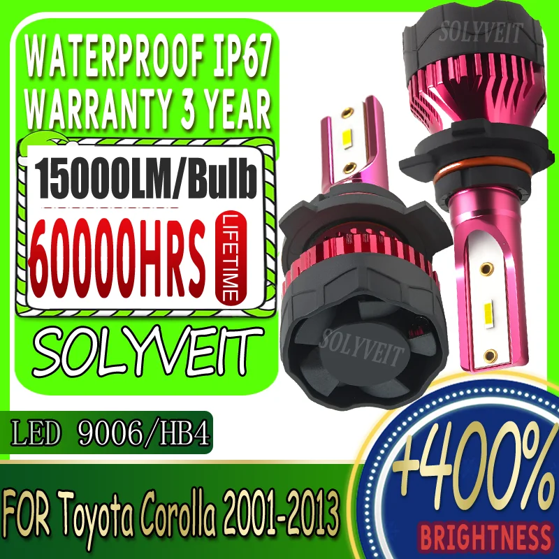 

Power Saving Dustproof Quick Start 9006 Headlight LED Low Beam For Toyota Corolla 2001 2002 2003 2004 2005 2006 2007 2008-2013
