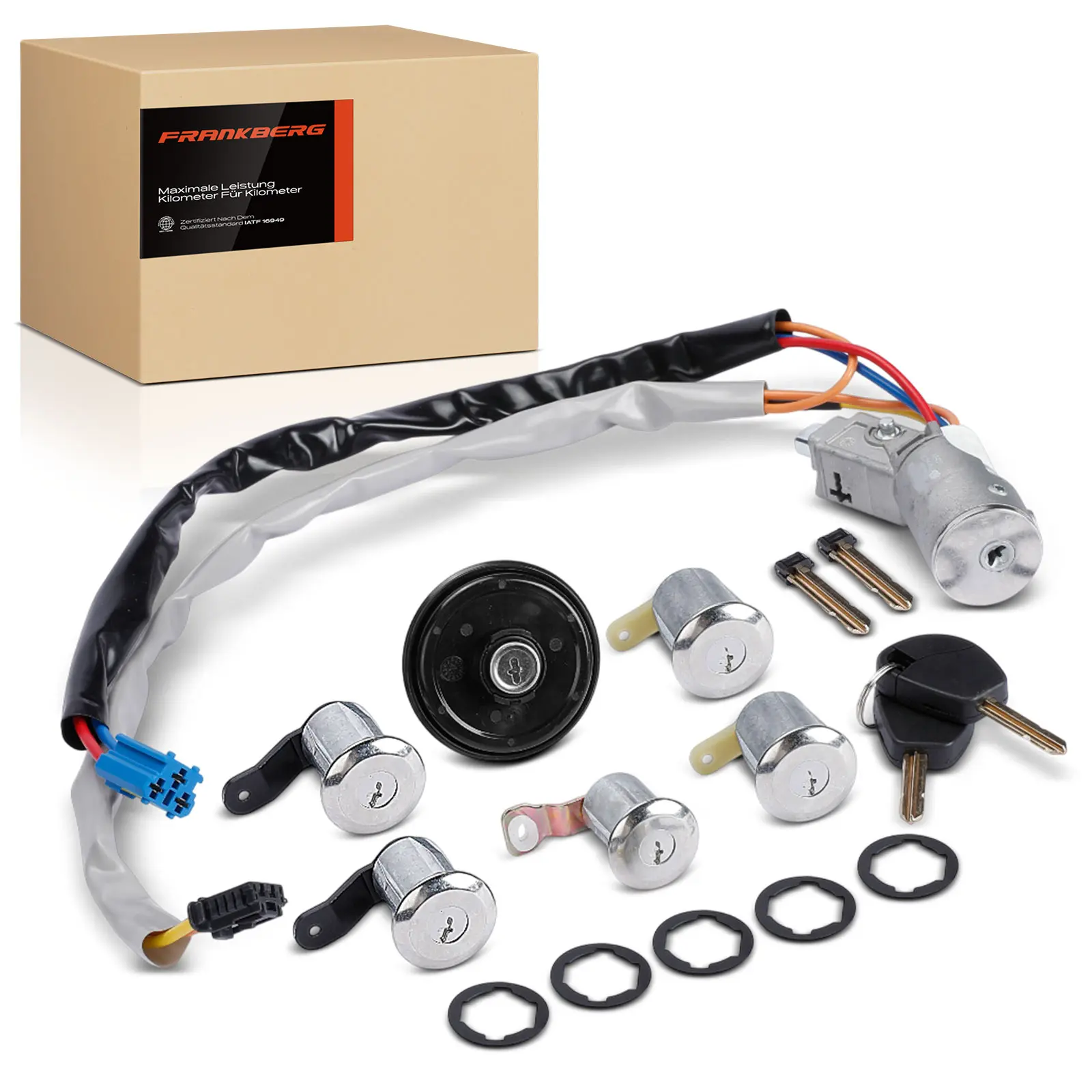 Frankberg 1x voor-achter slotcilinder voor Citroën Berlingo Peugeot Partner 4162CF 4162CH