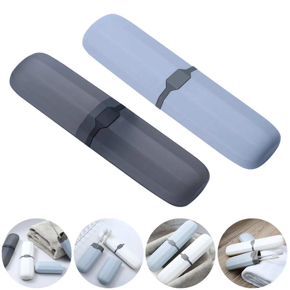 1 stücke Zahnbürste Fall Bad Box Pinsel Protector Stäbchen Container Staub-proof Für Reise Haushalt Tragbare