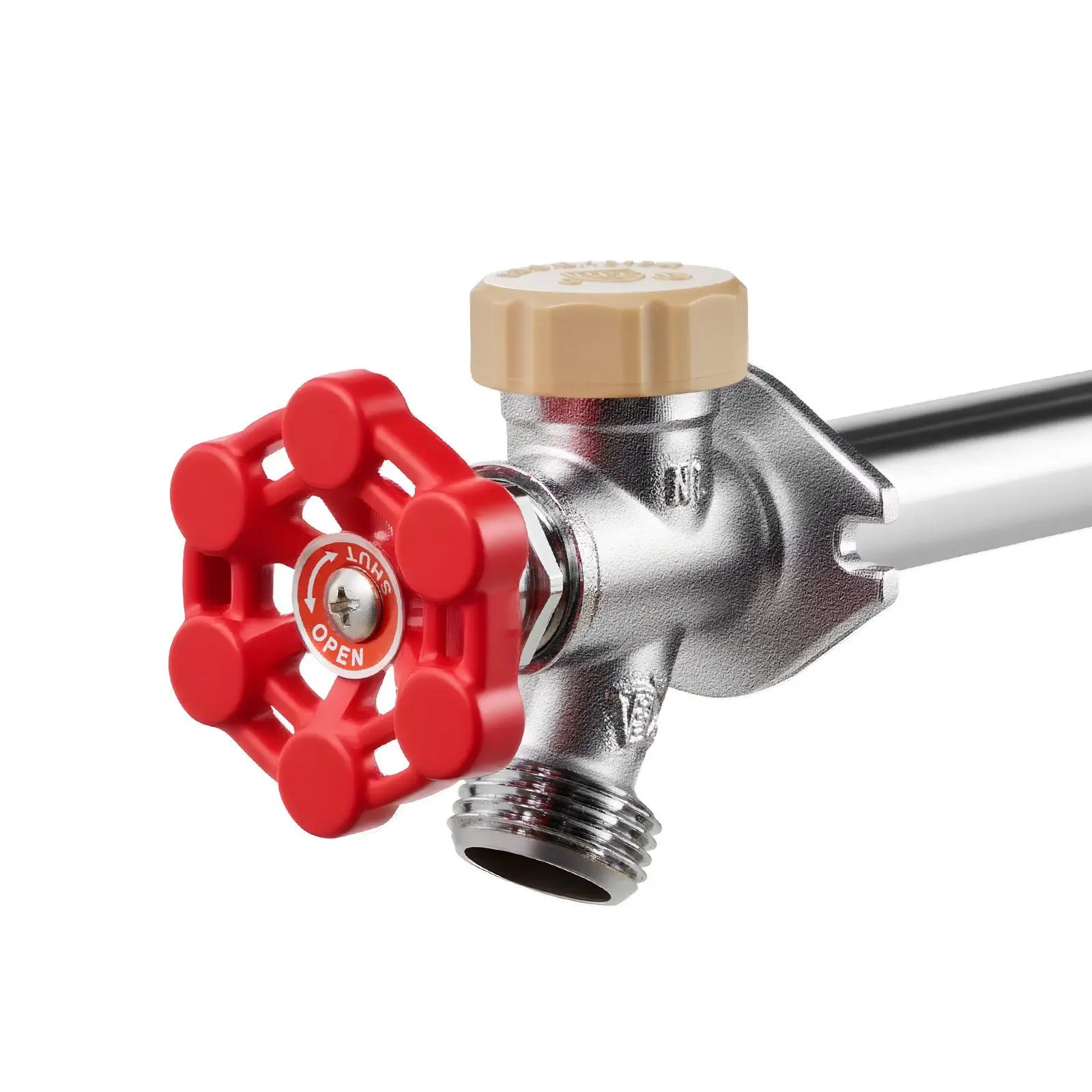 

Незамерзающий уличный кран с защитой от обратного потока, 12 дюймов, с предохранителем от замерзания, с соединителем 1/2 дюйма X