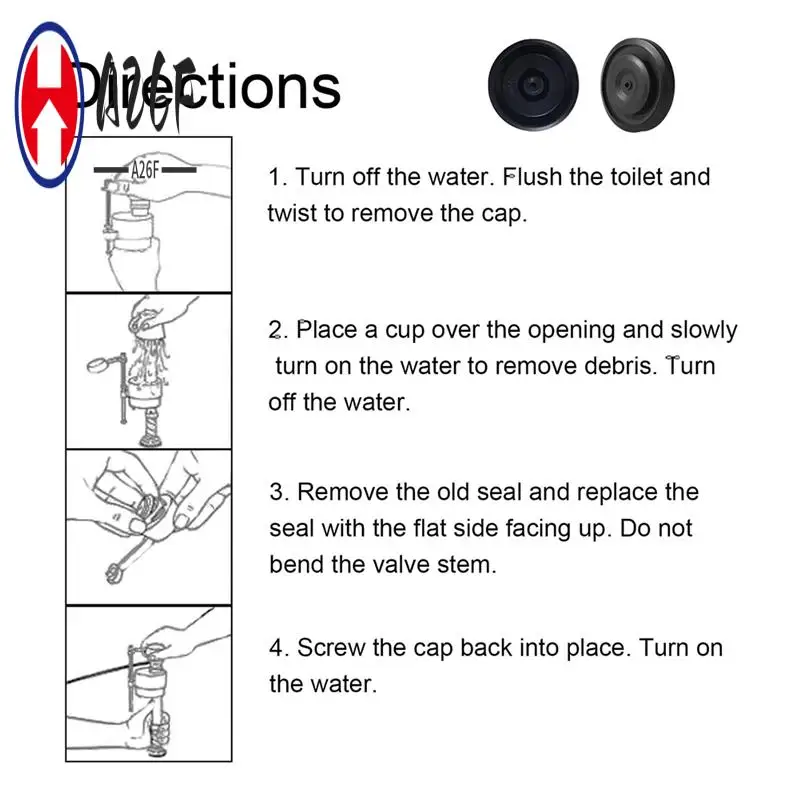 

A26F-5Pcs Запасные части для уплотнения клапана наполнения унитаза для Kohler-83143, резиновое уплотнение клапана наполнения бака унитаза