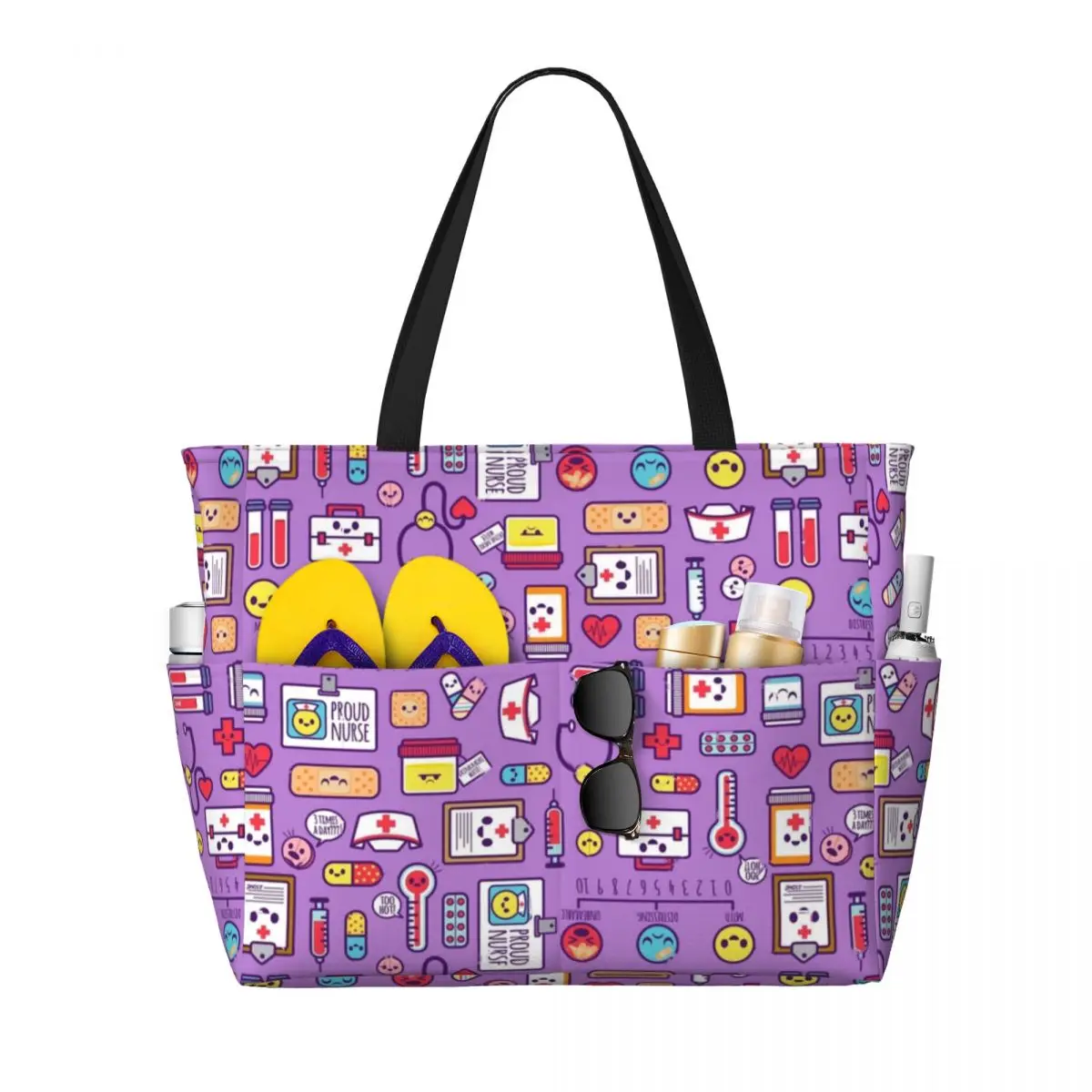 

Nurse Tools Beach Tote Bag Sport Gym Yoga Duffle Large Tote Bag Women Travel Bag Fitness bag