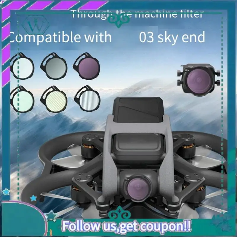 

A75Q-для DJI O3 Sky Avata Фильтр Горизонтальный и вертикальный съемный многоцелевой трекерный многоцелевой фильтр, прочный