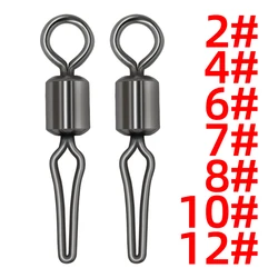 50Pcs American Sub-Clip Wire Stopper Connector Fishing Line Clip Bazi Ring Fishing Accessories