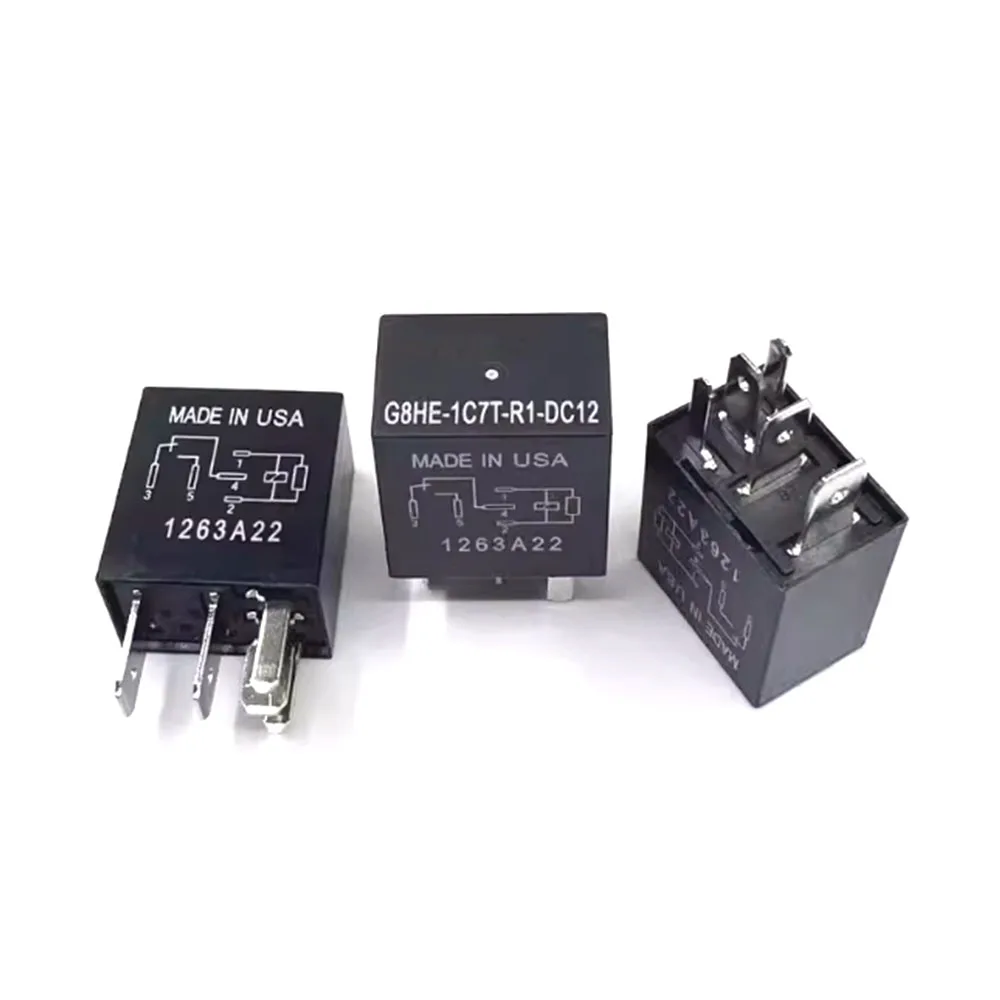 5PCS/Lot G8HE-1C7T-R1-DC12 12V 5pin For Car Relay