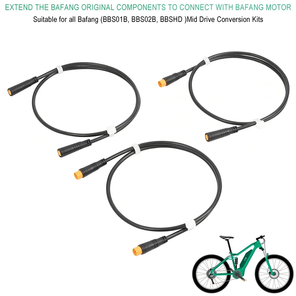 3-Pin-Verlängerungskabel für BAFANG Antriebsmotor E-Bike Daumengashebel Gangbremsensensor Konvertierungskabel Stecker auf Buchse Ersatzkabel – Detail 5