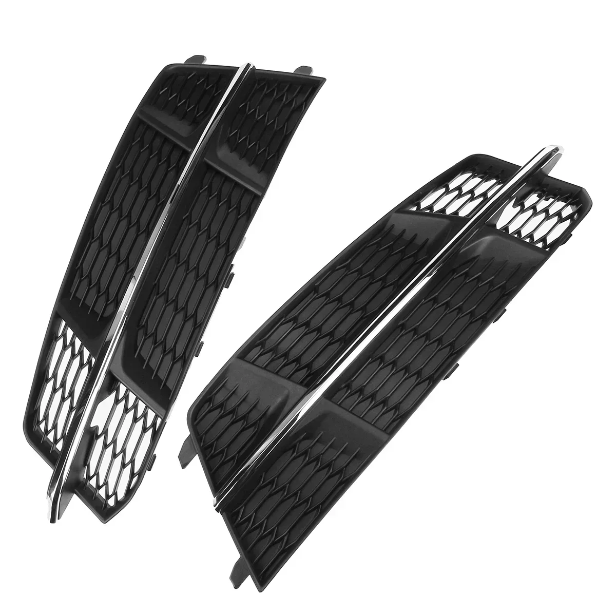 Paar vordere Stoßstangen-Nebelscheinwerfer-Grillabdeckung 4G 0807681 Ein Ersatz für AUDI A6 C7 2014 2015 2016 2017 2018 A6L Frontgrill