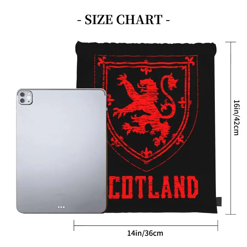 Scotland Coat Of Arms King Of Scots Red Lion Crown Of Scotland Drawstring Bags Gym Bag Backpack Sports Bag