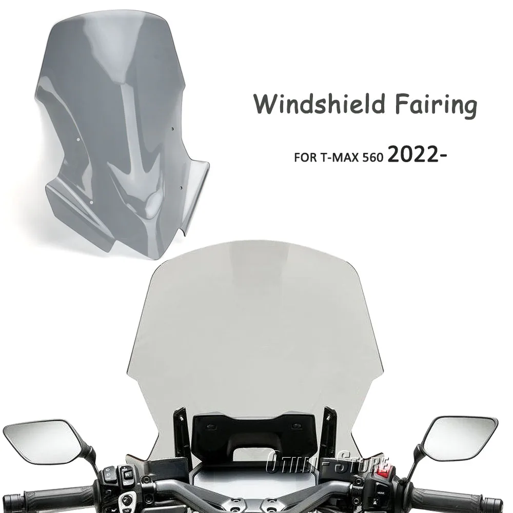 For Yamaha T-MAX560 TMAX560 T-MAX 560 2022 2023 2024 Motorcycle  Deflector Protector Windscreen Windshield Wind Screen Shield