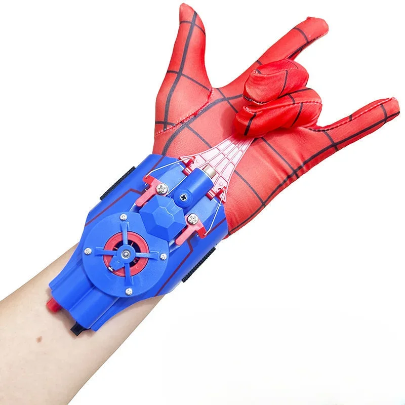 Lot De 2 Gants Lanceur Spider-Man – Jouet Cosplay Avec Fléchettes Ventouse, Pour Enfants, Jeu De Héros Jouet Super Héros