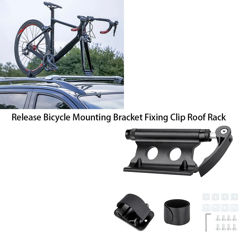 Car Bike Rack Road Bicycle MTB Roof Rack Quick Release Bicycle Mounting Bracket Fixing Clip Roof Rack Car Rack Durable