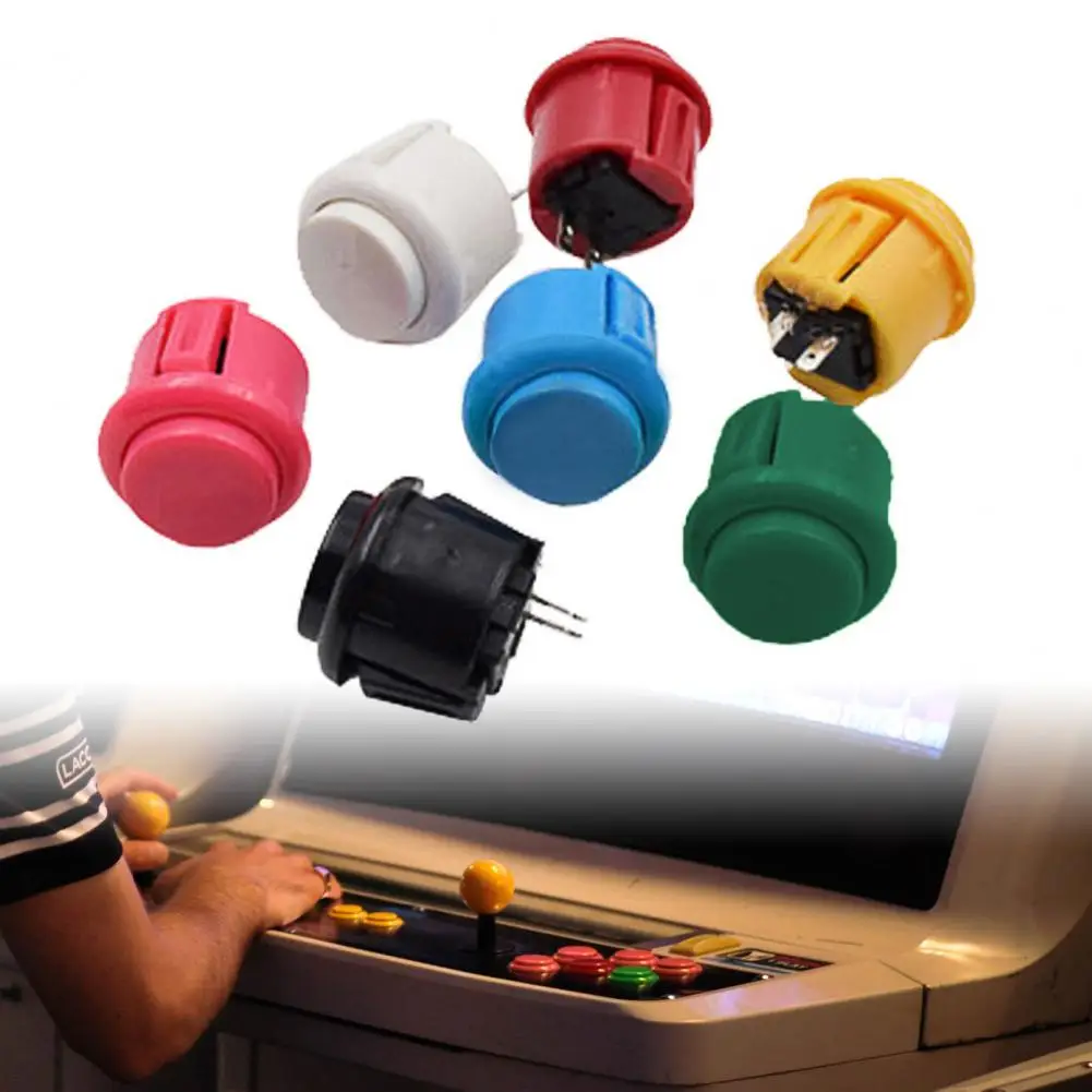 Arcade Game Console High Response Button Non-delayed DIY 24mm Arcade Game Push Button Switch for Gamers - Detail 1