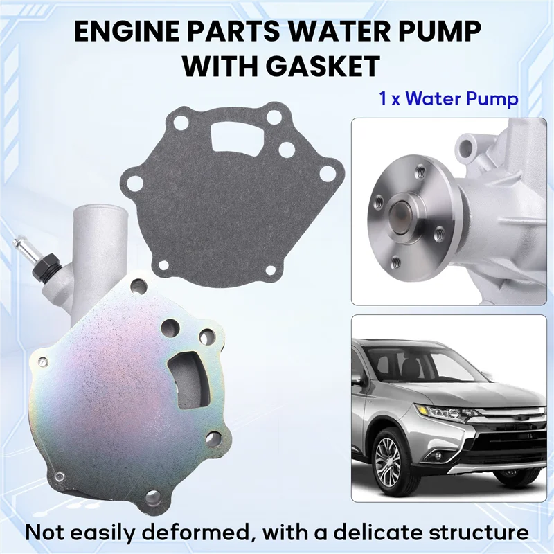 

A33K-Engine Parts Water Pump With Gasket MM409302 For Mitsubishi S4L S3L S3L2 K3B K3C K3D K3E K4F Hoflader Terex Iseki