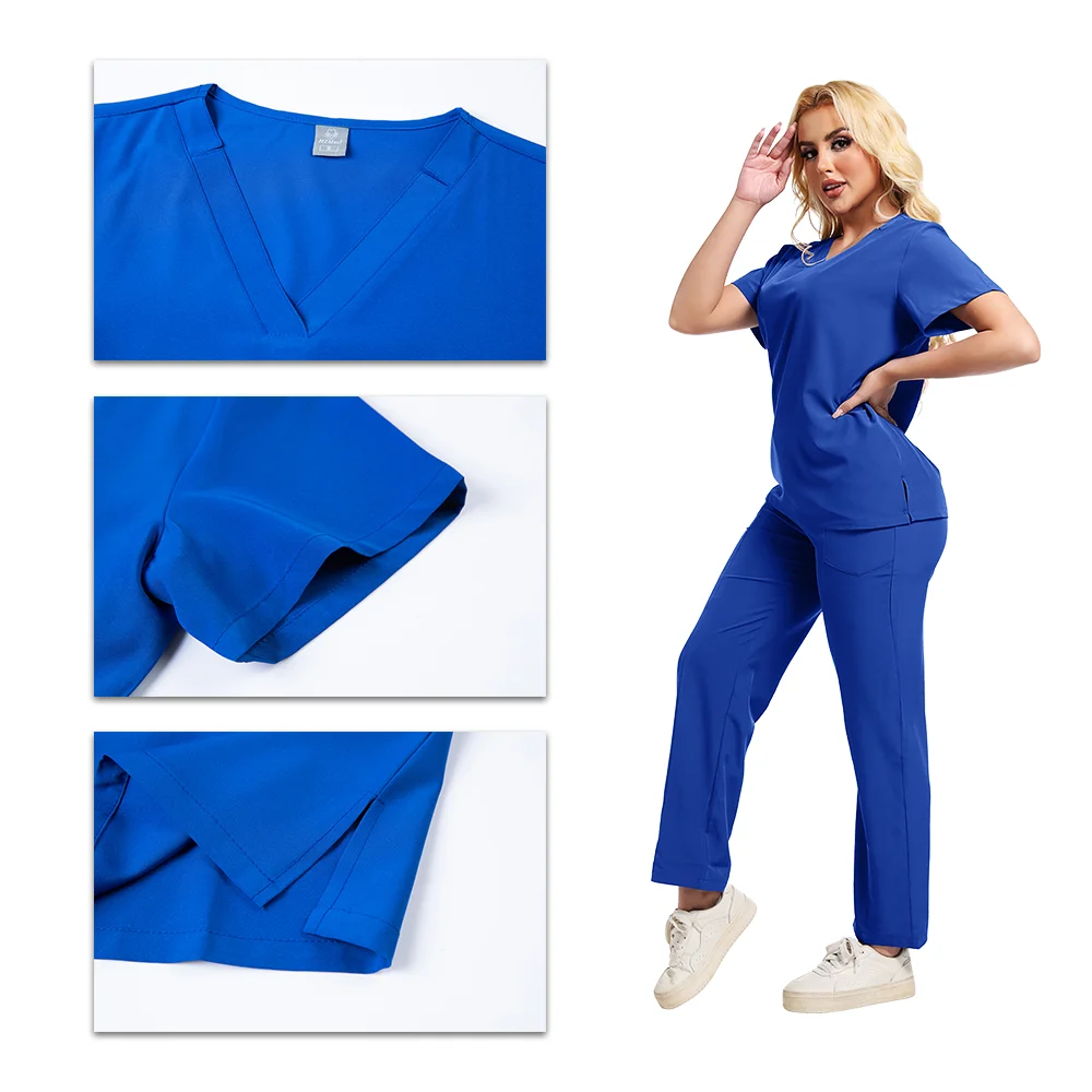 หมอพยาบาลผ่าตัด Workwear Medical Scrubs เครื่องแบบผู้หญิงผู้ชายเสื้อผ้าชุดอุปกรณ์โรงพยาบาล Operating Room ขายส่งราคา