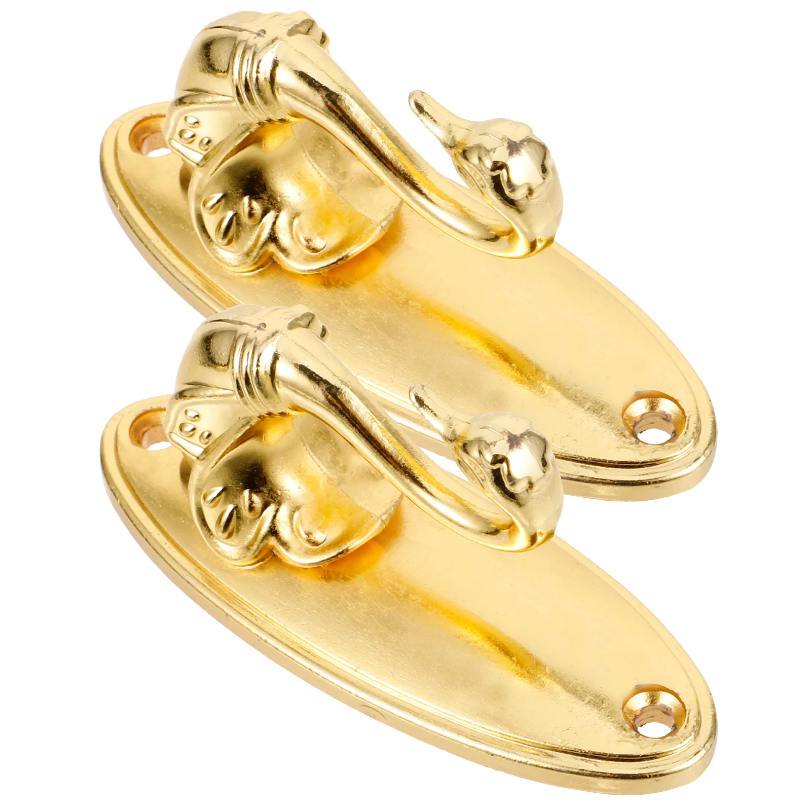 Set fermacravatte per tende in lega di zinco dorato stile cigno solido ganci per tendaggi classici fermacravatta per tende rosa per la decorazione domestica