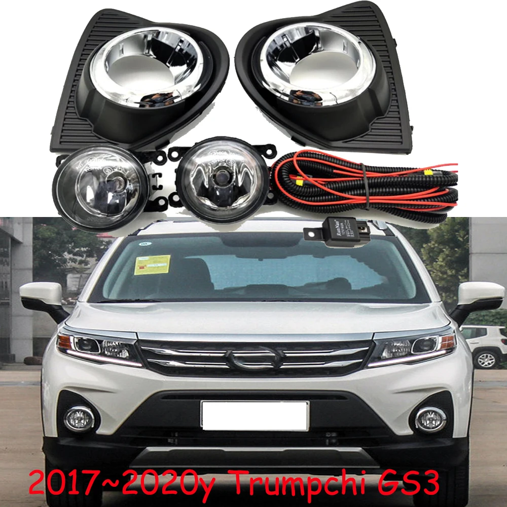 akcesoria samochodowe bupmer reflektor Trumpchi GS3 lampa przeciwmgielna reflektor żarówka halogenowa 20017 ~ 2020y dla reflektora Trumpchi GS3