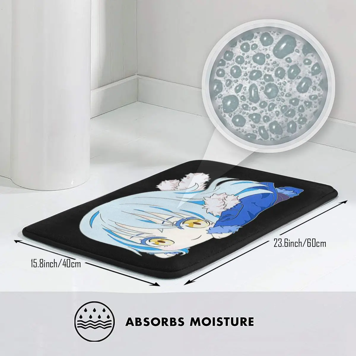 في ذلك الوقت تم تجسدت كملك الوحل سيد العاصفة المضادة للانزلاق ممسحة الكلمة حصيرة السجاد البساط لمدخل المطبخ مسند القدم الحصير