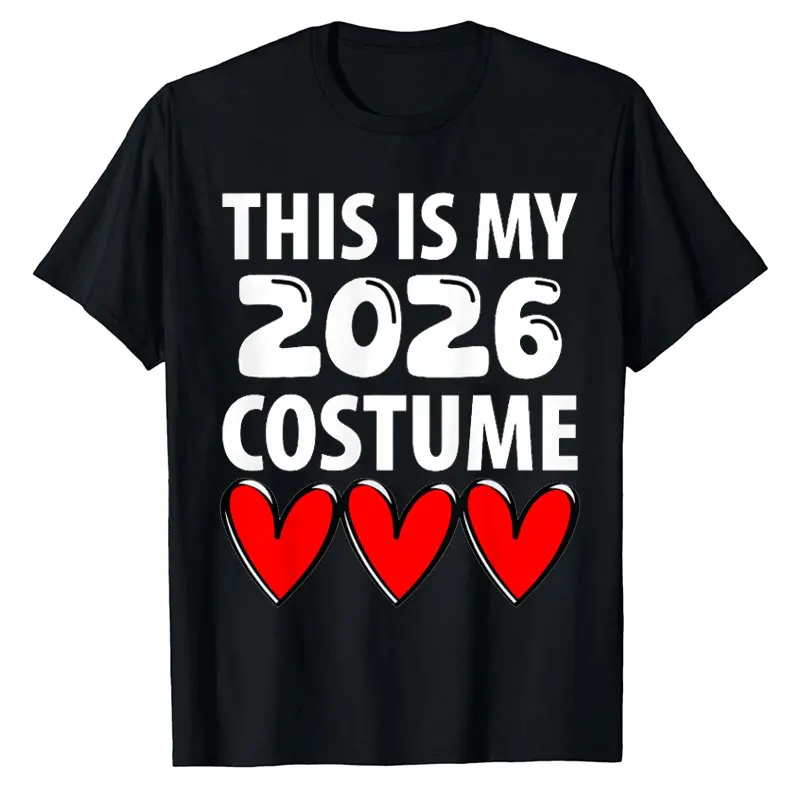 

Happy New Year 2026 Costume De Du Nouvel An Unisex Casual Style T-Shirt Hipster Street Fashion Creative Printed T-shirt Tops
