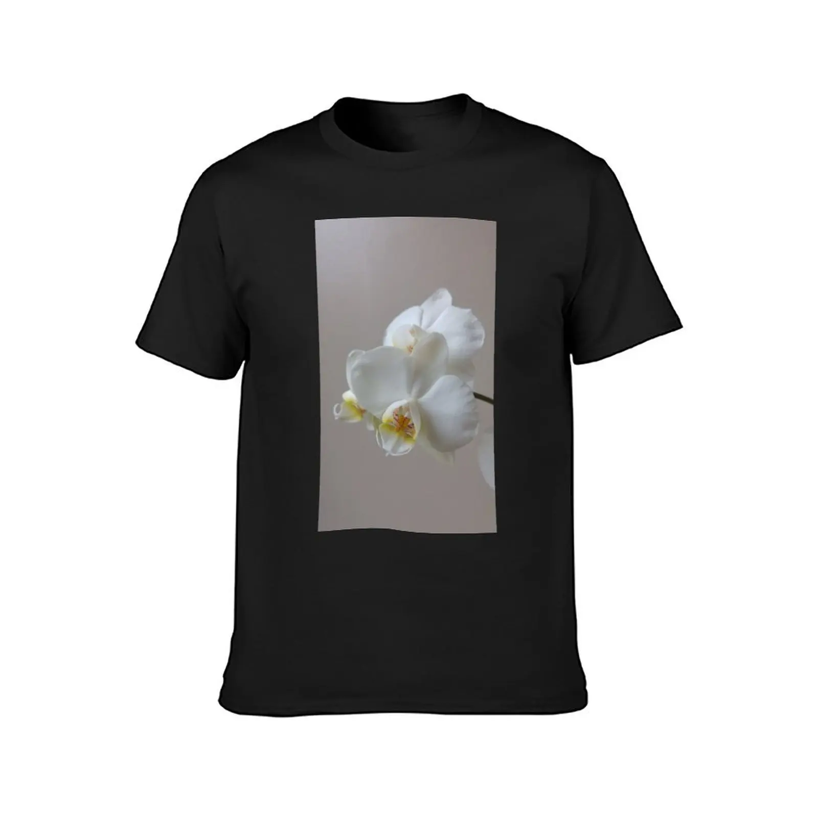 White Orchid T-Shirt quick-drying anime clothes tops designer t shirt men