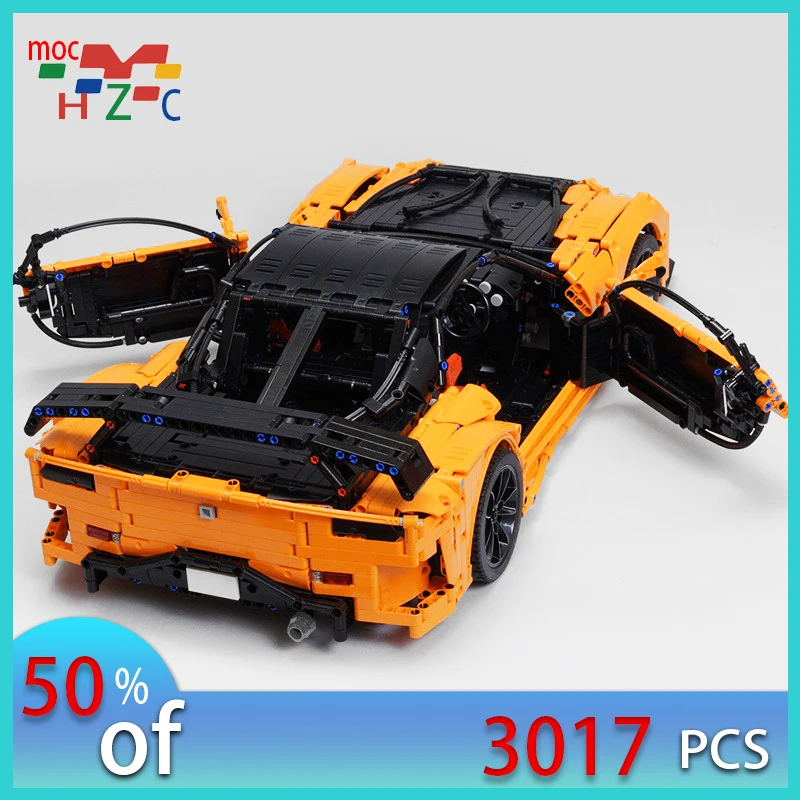 MOC-57488 Road Racing Block RX-7-Veilside Fortunes Sports Car DIY Assembly Adult Children\'s Birthday Gift