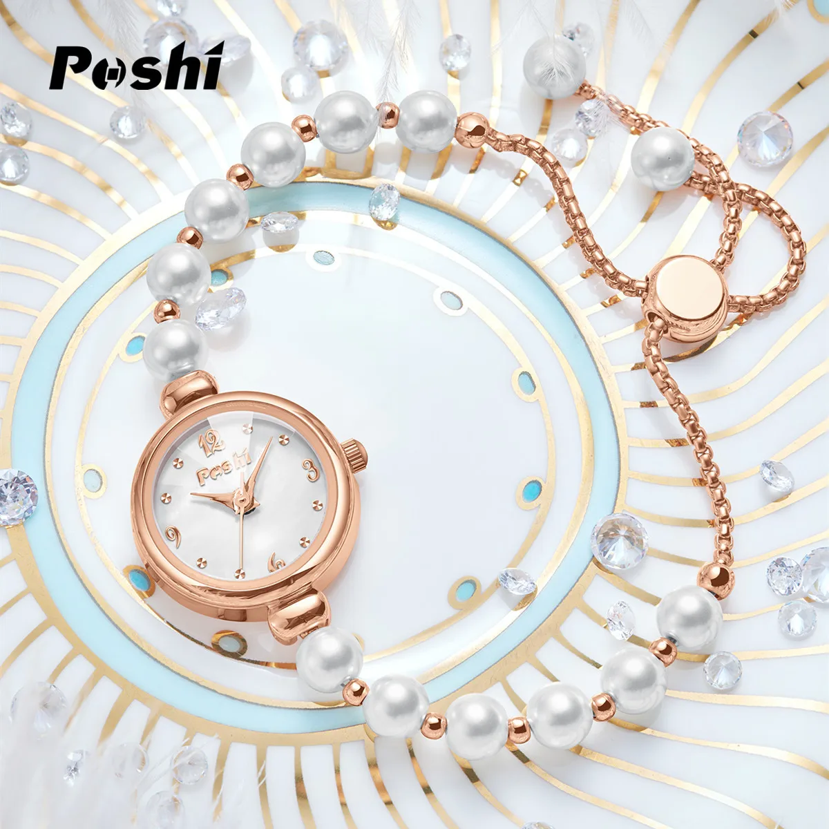 Luxury Diamond Ladies Quartz Watch Top Brand Stainless Steel Strap Elegant Fashion Wristwatch for Women Clock Gift