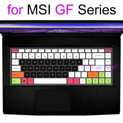 Keyboard Cover for MSI GF75 Thin GF65 Thin GF63 GF72 GF72VR GF62 GF62VR GF Gaming Silicone Protector Skin Case Black