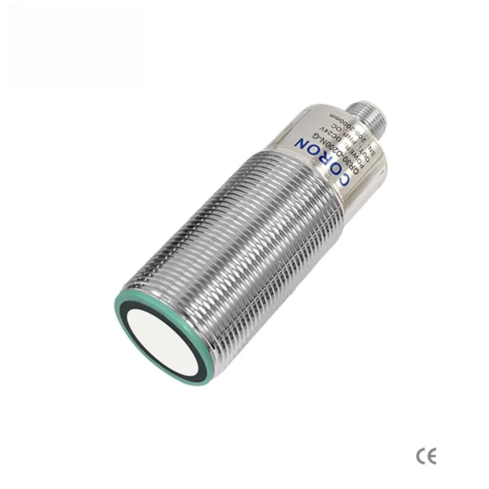 

QR30-D200UT-G M30 ultrasonic sensor IP67 protection, metal shell, analog 0-10V synchronous output 200-2000mm detection range