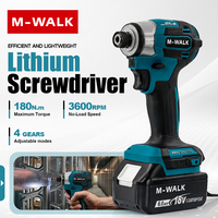 M-WALK Brushless Cordless Screwdriver Impact Driver Electric Screwdriver sets Hand Drill Power Tools For Makita 18V Battery Pins