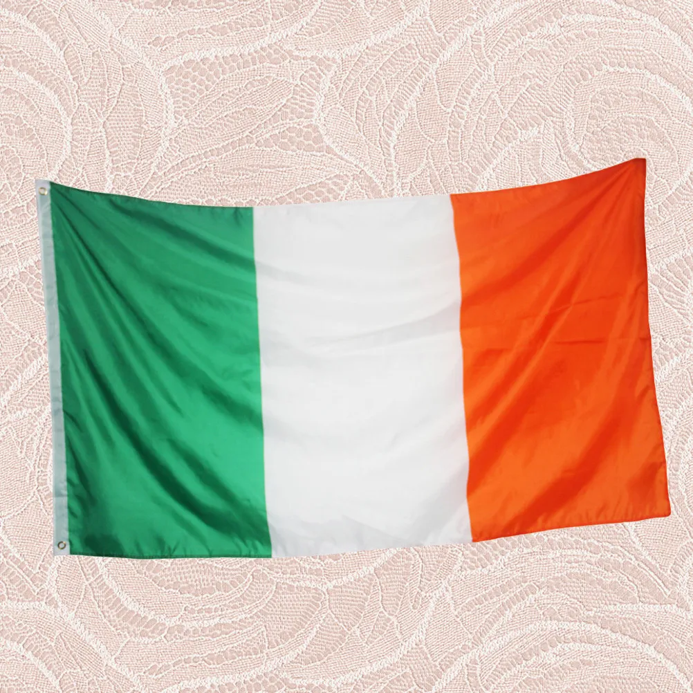1Pcs Ireland Mini Stick Flag Premium Dacron Small Size Sports Game Prop Party Decoration Sturdy Lightweight Vivid Color