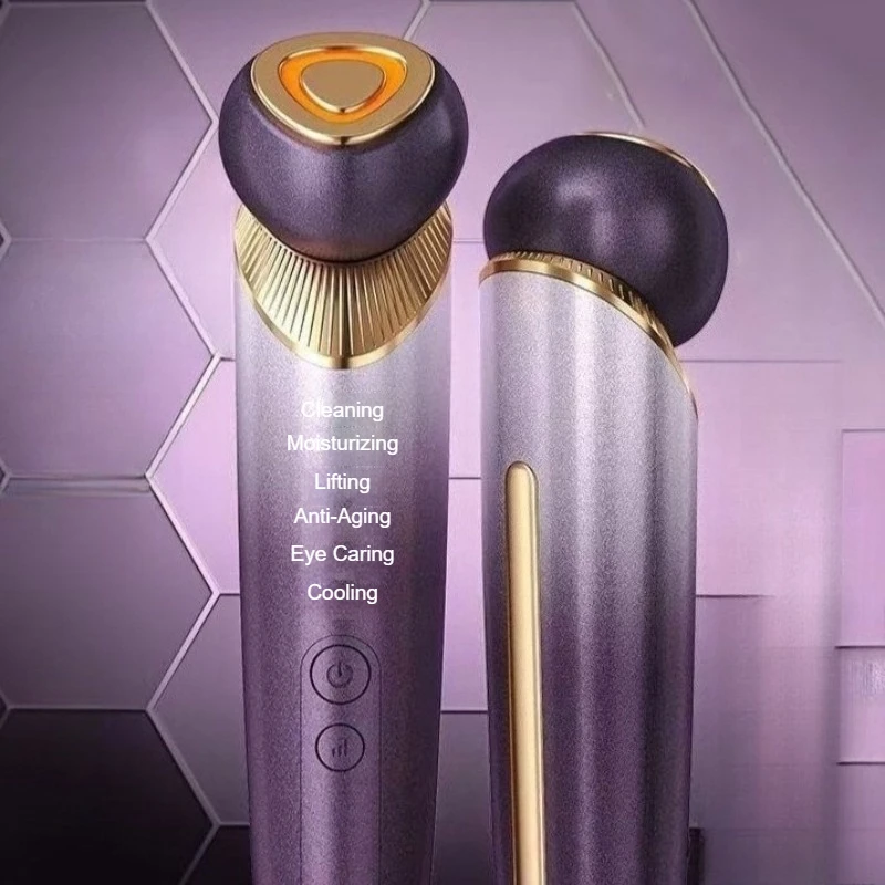 مكركرنت الوجه رفع مدلك جهاز تدليك الاهتزاز الاستخدام المنزلي أجهزة التجميل عالية التردد معدات تجميل الجلد #2