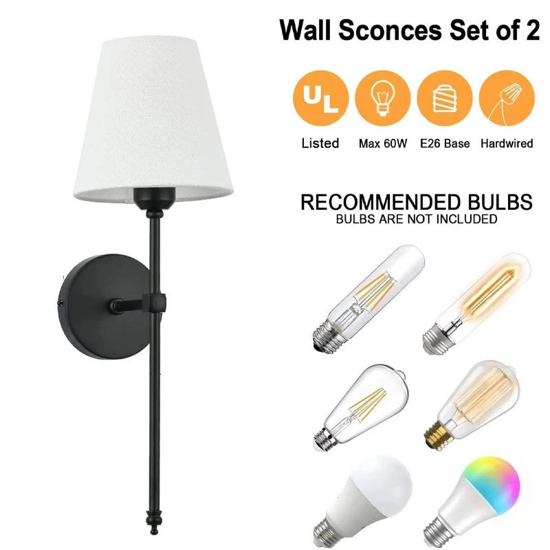 Einfache e26 led wand lampe schlafzimmer korridor treppen tuch lampen schirm wand leuchte raum dekoration beleuchtung für badezimmers piegel licht