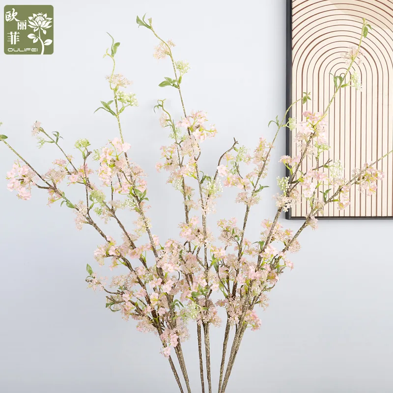 

Snow willow artificial flowers branch bouquet flower arrangement DIY wedding party home decoration prop simulation plants flower