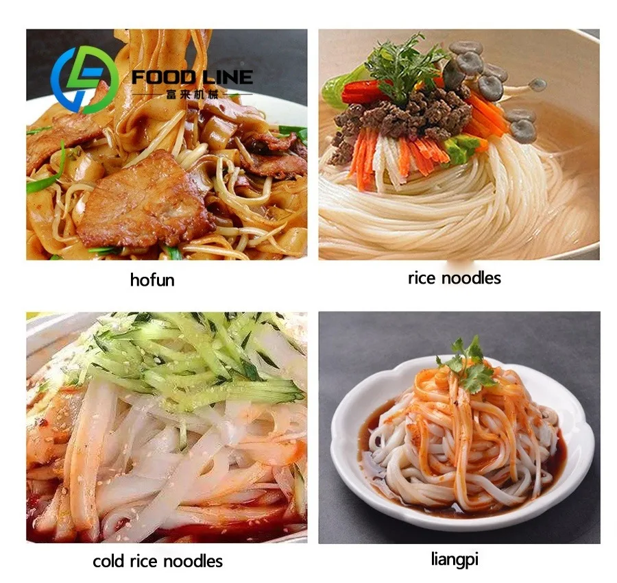 

Customized Noodles Forming Equipment Hefen Maker Machinery Fresh Rice Noodle Making Machine