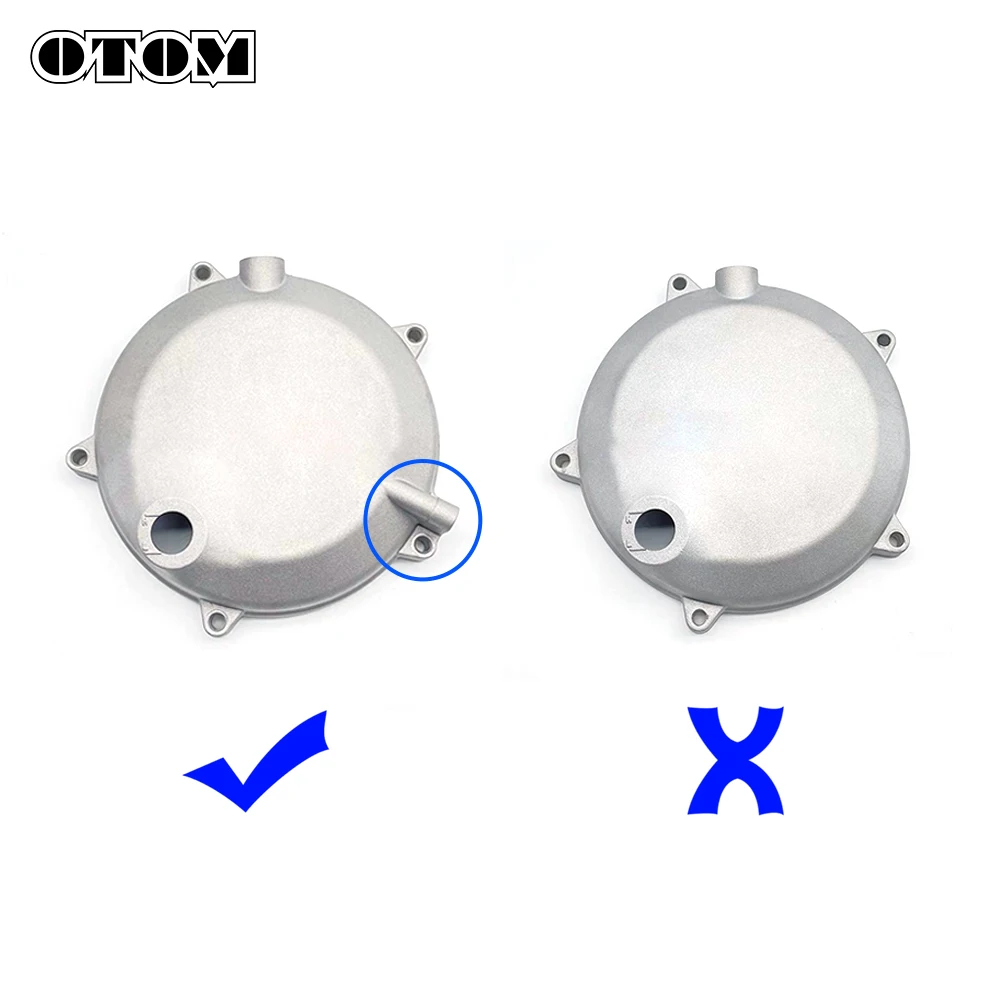 OTOM ZS177MM ZS182MN Motorcycle Clutch Cover Case Protection Guard With Oil Channel For ZONGSHEN NC250 NC250S NC300 NC300S Bikes