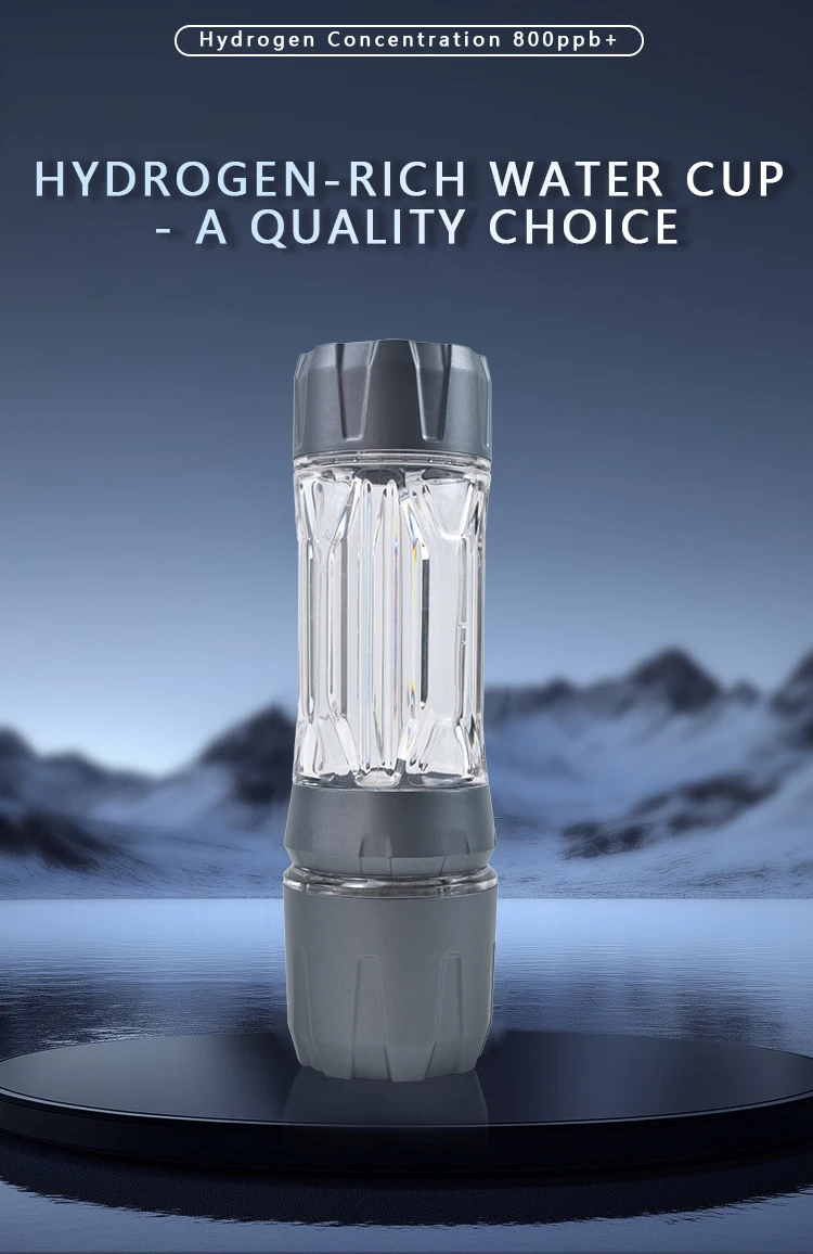 Hochkonzentrierter Wasserstoffreicher Wasserbecher Kleinmoleküliger Elektrolyt Wasserstoff-Sauerstoff-Trennung Negativ-Ionen-Becher Gesundheit Wellness – Detail 1
