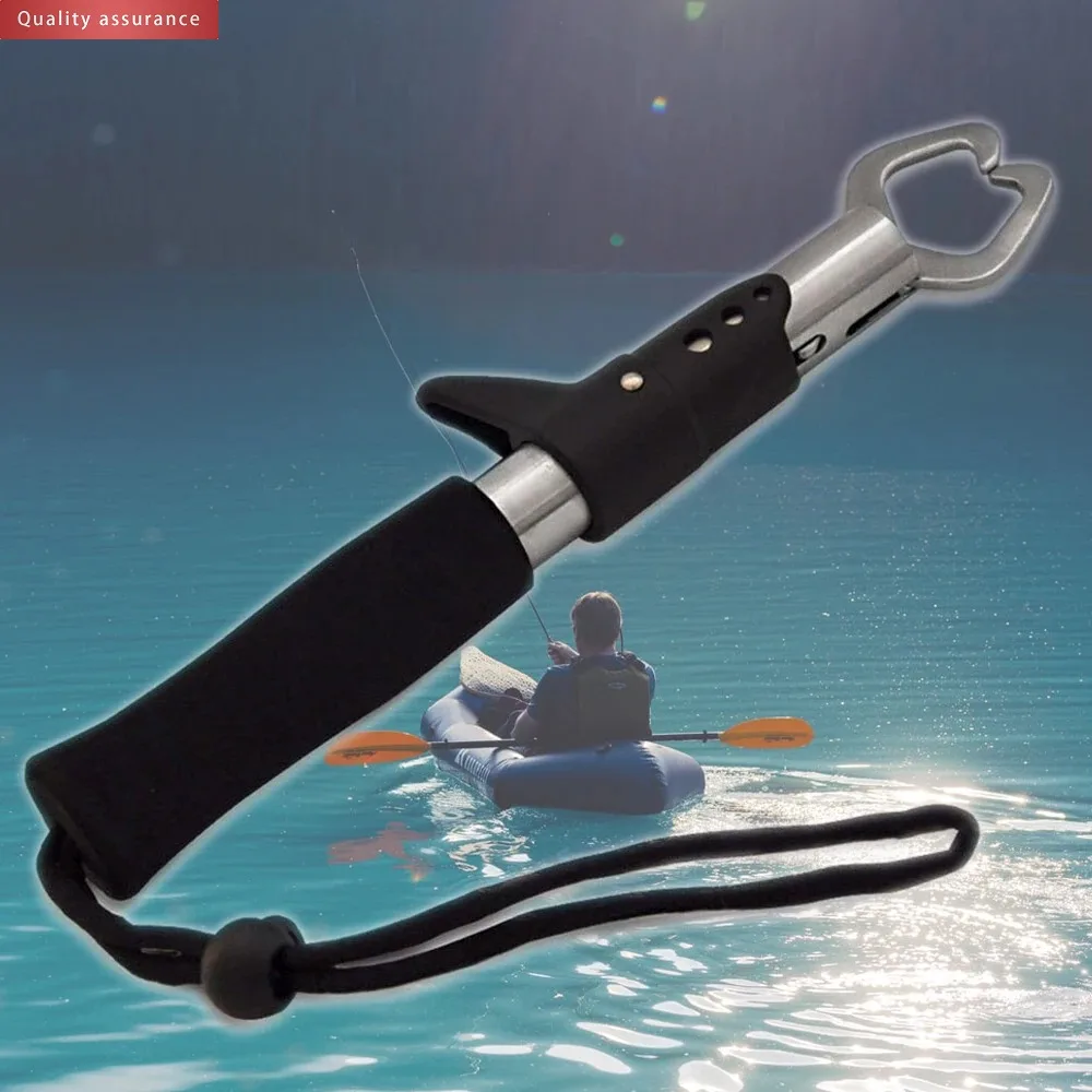 Rostfreier Fisch-Controller aus Edelstahl 304, tragbar, professioneller Fischgriff, Lippenfänger, Klappzange, Angelausrüstung