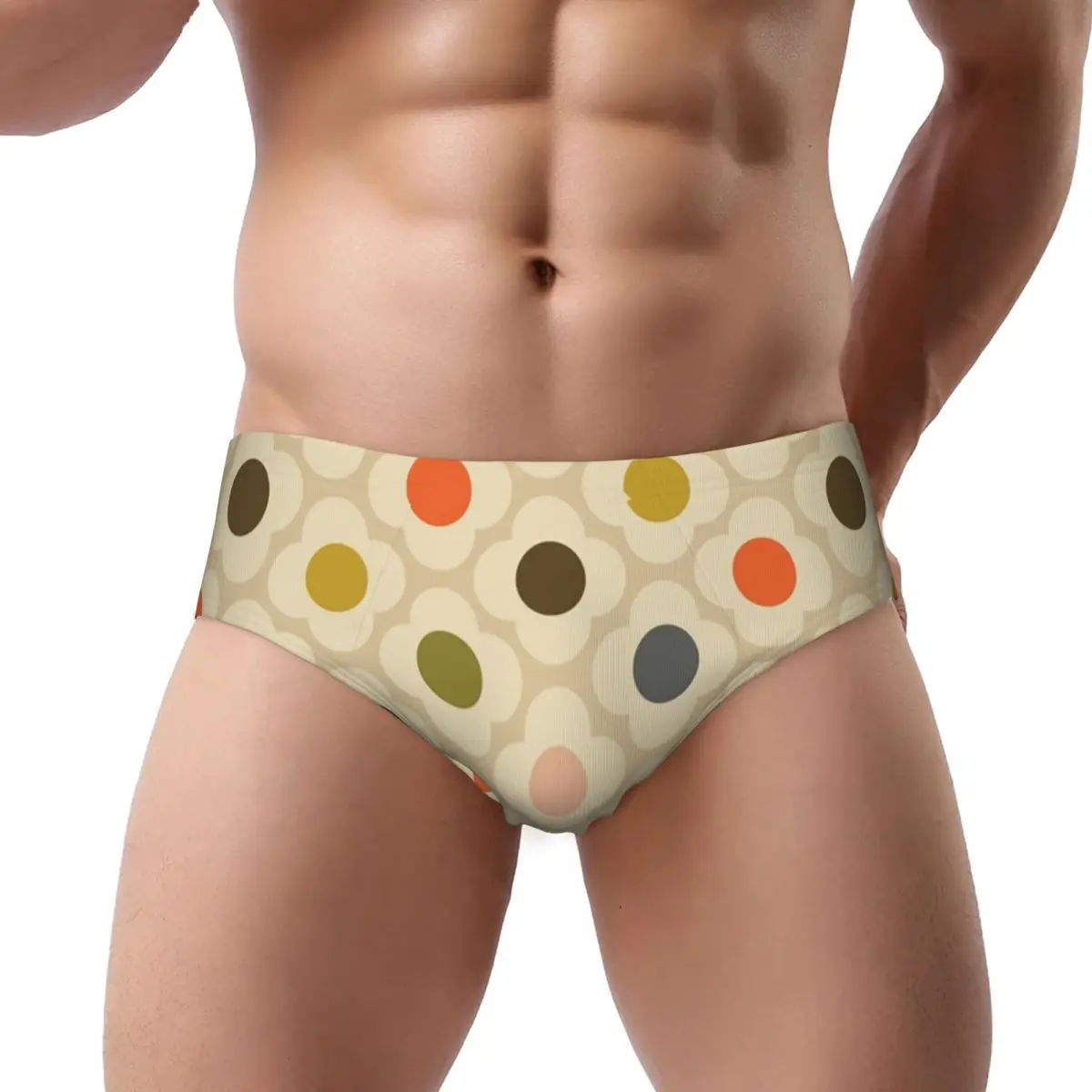 Custom Men Orla Kiely Flower Spot Summer Underpants Comfort Scandinavian Floral Briefs Underwear