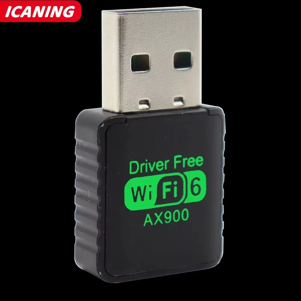 AX900 WIFI 6 アダプタ USB ネットワークカード 2.4 グラム & 5 GHz デュアルバンド信号受信ドングルラップトップドライバ用無料ワイヤレス Wlan レシーバー