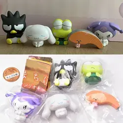 Bandai Genuine Kawaii Sanrio Keroppi Bad Badtz Maru Cinnamoroll Ornaments Gacha Anime Figure Toy Girl Child Cute Festival Gift