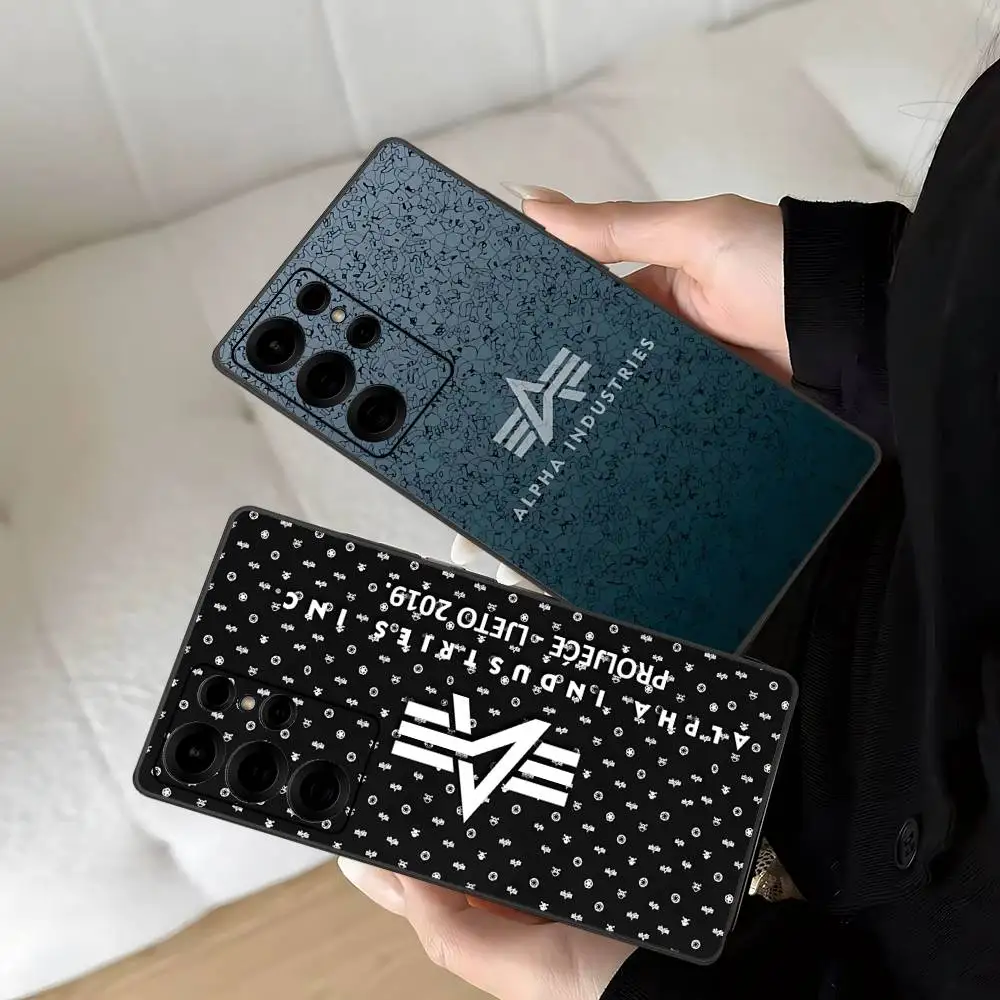 Capa de Telefone Alpha Industries para Samsung S 24 Fe 25 Ultra Plus 20 Lite 21 30 22 23 24 22 Ultra 5G Fundas